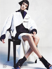 超模张丽娜优雅感时尚