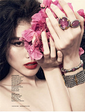 何穗夏威夷演绎尼曼珠宝大片