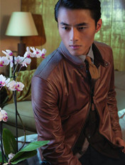 中国男模赵磊拍摄秋冬造型画册