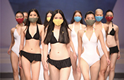 美女模特戴口罩比赛 时尚呼唤环保