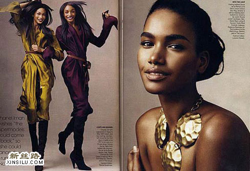 奥巴马夫人引领潮流 <em>黑人</em>模特成时尚界新宠_天